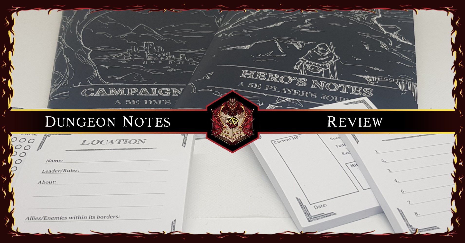 Dungeon Notes [D&D5e] : Lots of Useful Notes | Review