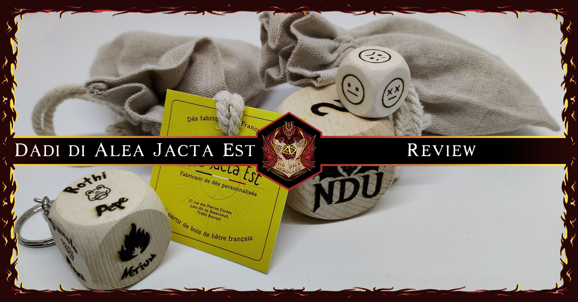 Customizable Wooden Dice by Alea Jacta Est | Review